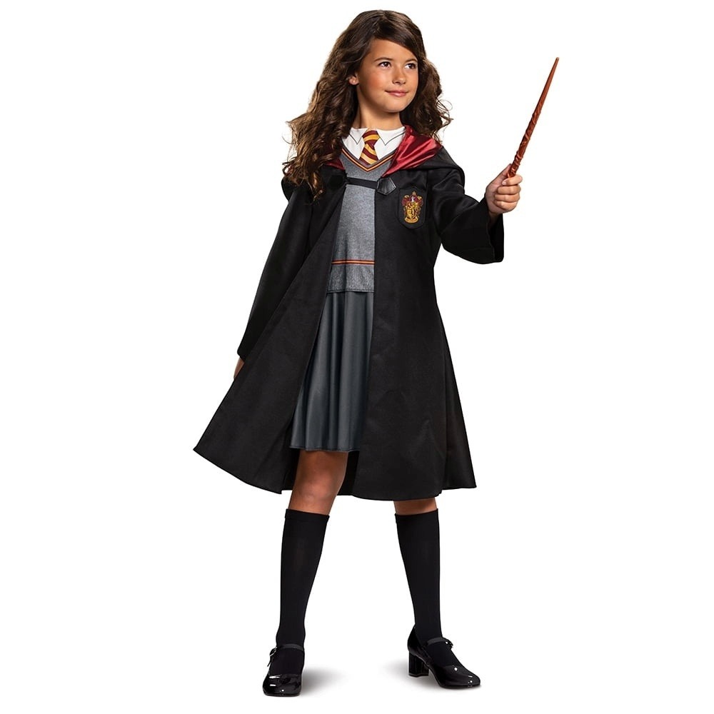 Harry Potter Hermione Granger Costume Dress Girls Size M 7/8 Disguise New - Picture 3 of 9